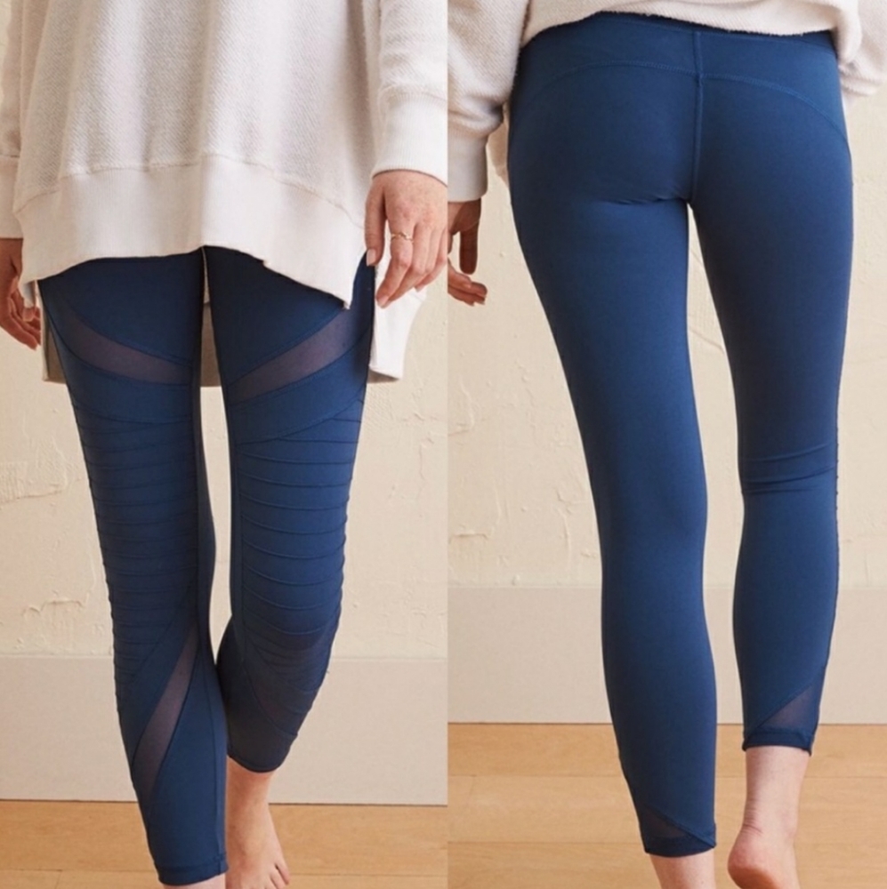 AERIE High Waistband Moto Mesh Yoga Pants Size S